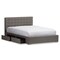 Baxton Studio Rene Modern King Size Grey 4-drawer Storage Platform Bed 127-7062 - alternate 8